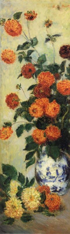 Claude Monet Dahlias